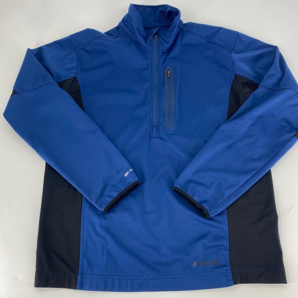Ariattek Cold Series 1/4 Zip‎ Pullover Men's Medium Blue Black Athletic